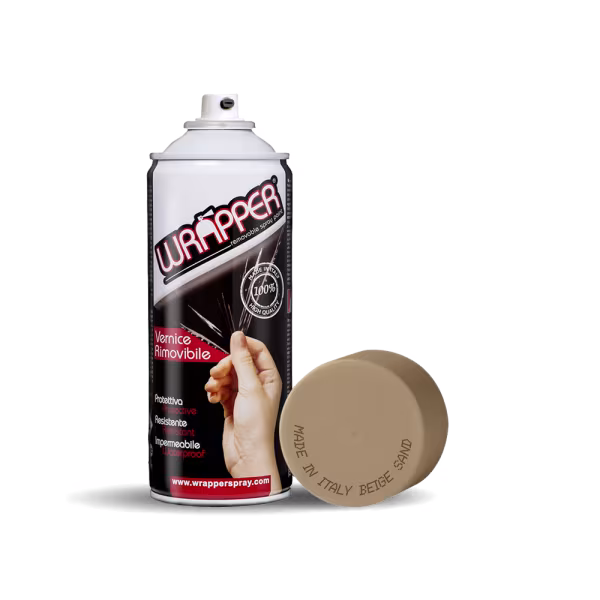Wrapper Wrapper, pellicola spray rimovibile, 400 ml - Beige sabbia