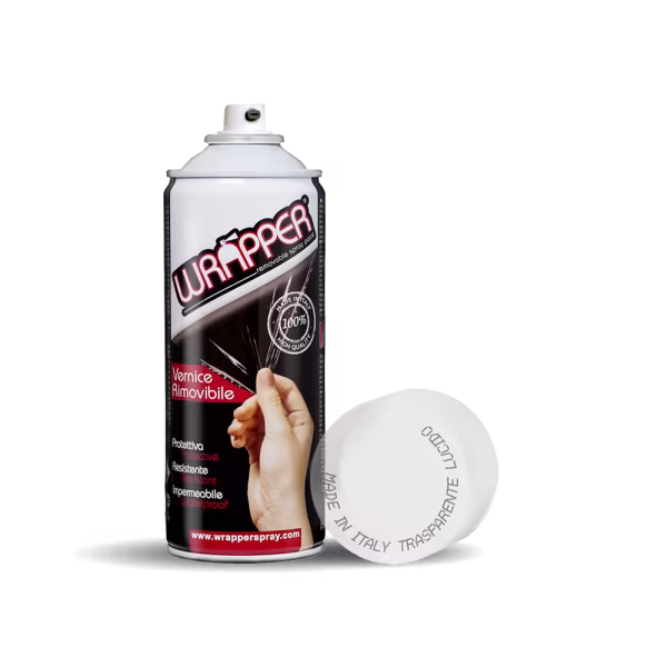 Wrapper Wrapper, pellicola spray rimovibile, 400 ml - Trasparente lucido