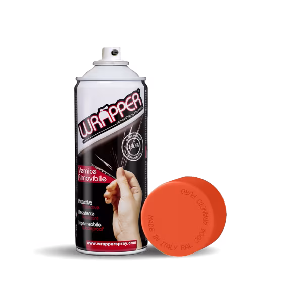 Wrapper Wrapper, pellicola spray rimovibile, 400 ml - Arancio puro - Ral 2004
