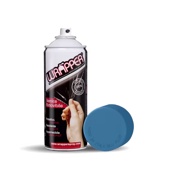 Wrapper Wrapper, pellicola spray rimovibile, 400 ml - Azzurro fluo