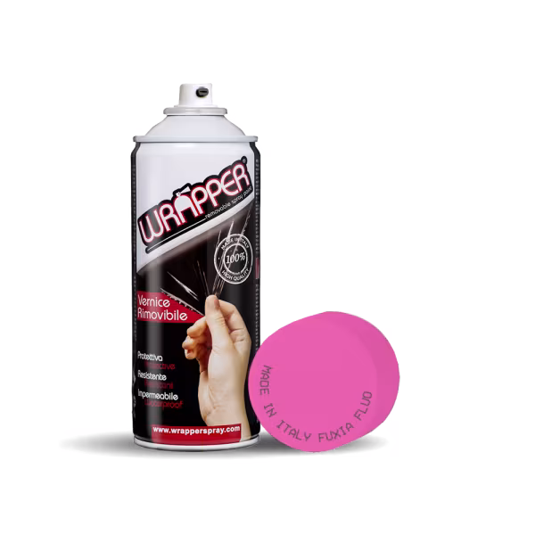 Wrapper Wrapper, pellicola spray rimovibile, 400 ml - Fuxia fluo