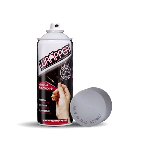 Wrapper Wrapper, pellicola spray rimovibile, 400 ml - Argento