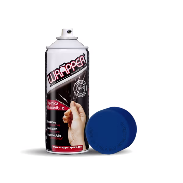 Wrapper Wrapper, pellicola spray rimovibile, 400 ml - Blu metallizzato