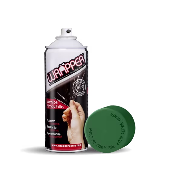 Wrapper Wrapper, pellicola spray rimovibile, 400 ml - Verde menta - Ral 6029
