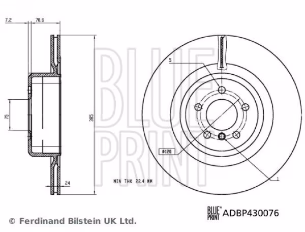 BLUE PRINT Disco freno