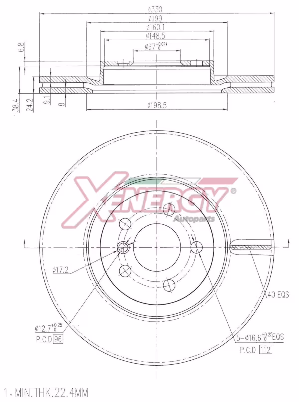 AP XENERGY Disco freno