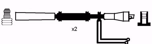 NGK Kit cavi accensione
