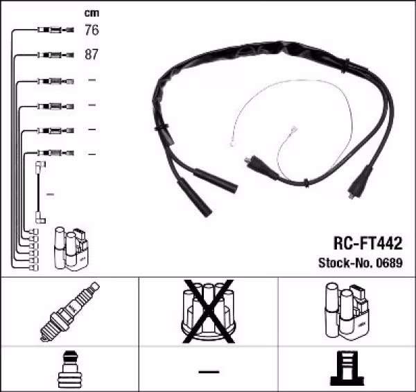 NGK Kit cavi accensione
