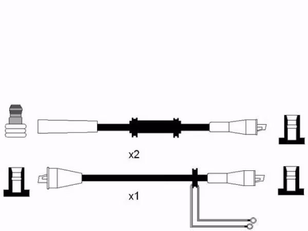 NGK Kit cavi accensione
