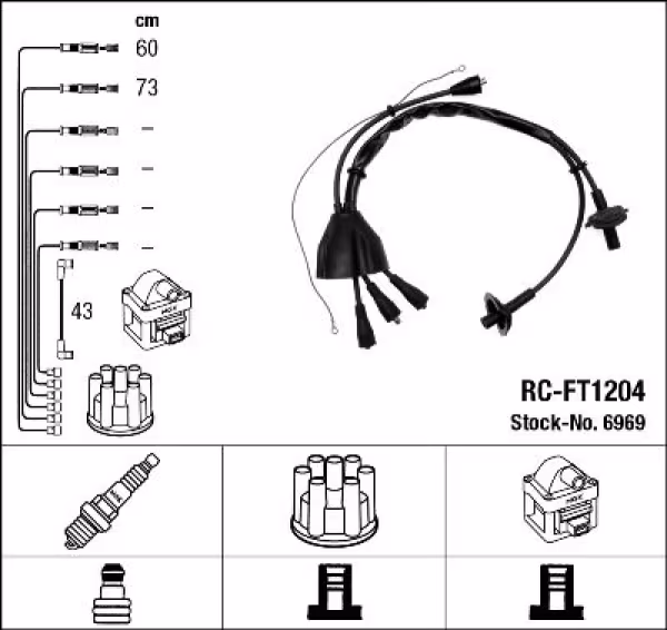 NGK Kit cavi accensione
