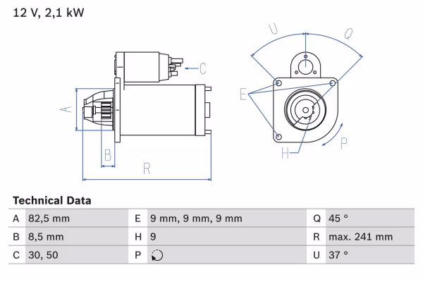 BOSCH Motorino d\'avviamento