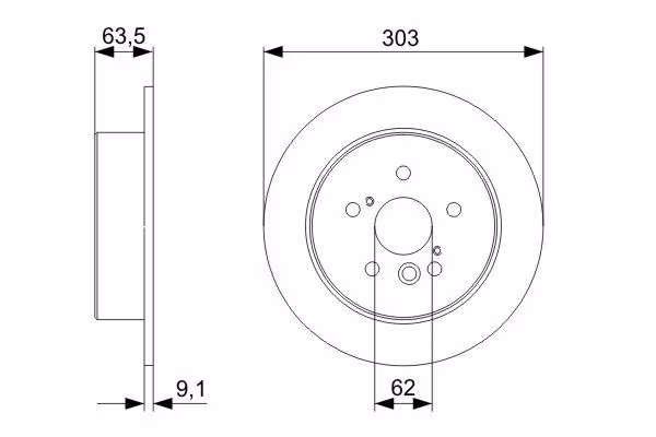 BOSCH Disco freno