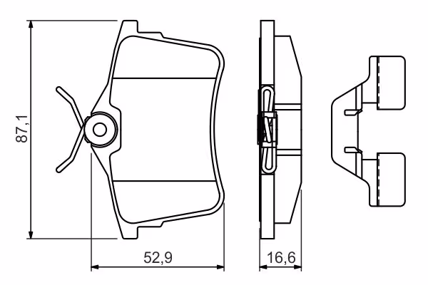 BOSCH Kit pastiglie freno, Freno a disco