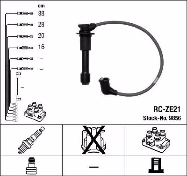 NGK Kit cavi accensione