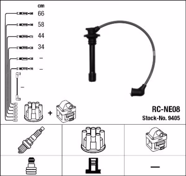 NGK Kit cavi accensione