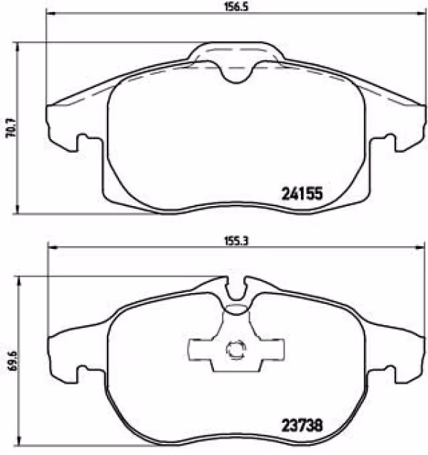 BREMBO Kit pastiglie freno, Freno a disco