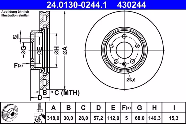 ATE Disco freno