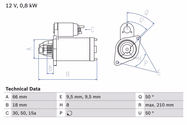 BOSCH Motorino d\'avviamento