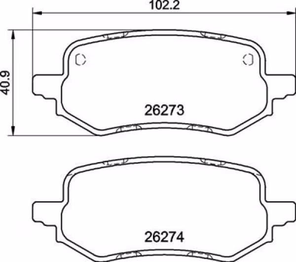 BREMBO Kit pastiglie freno, Freno a disco