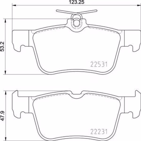BREMBO Kit pastiglie freno, Freno a disco