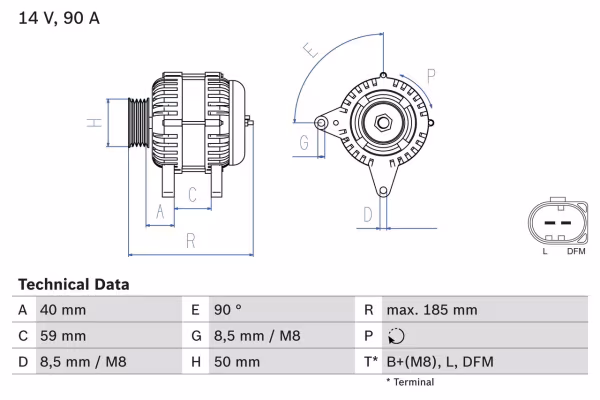 BOSCH Alternatore