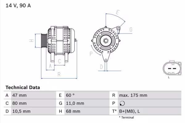 BOSCH Alternatore