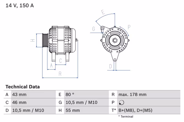 BOSCH Alternatore