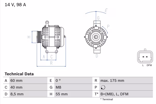 BOSCH Alternatore