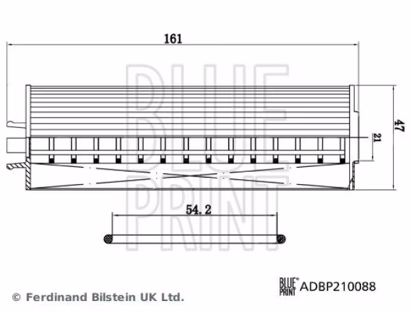 BLUE PRINT Filtro olio