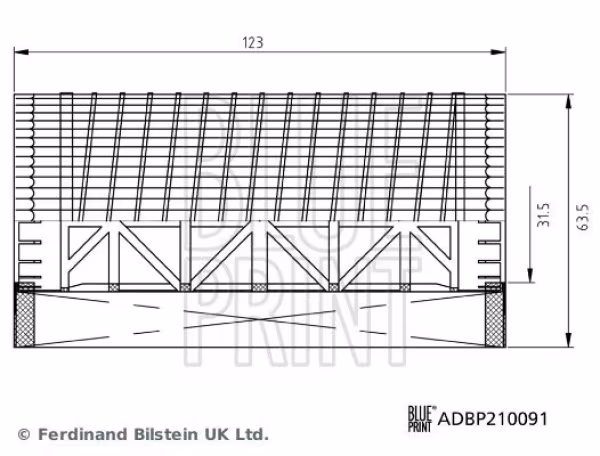 BLUE PRINT Filtro olio