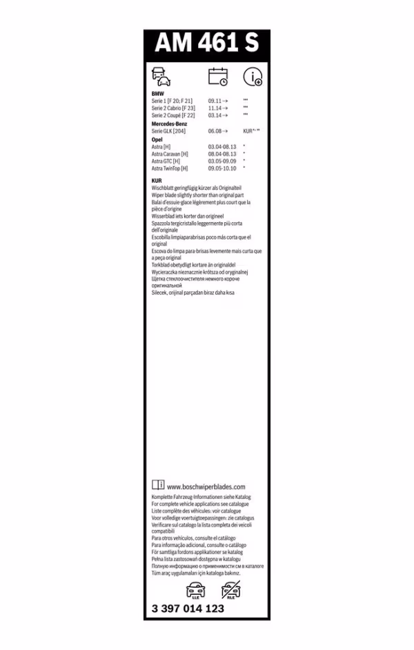 BOSCH Spazzola tergi