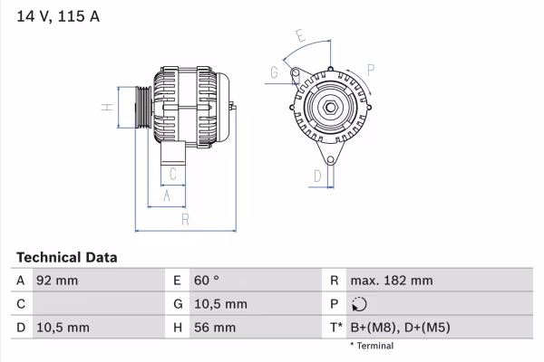 BOSCH Alternatore