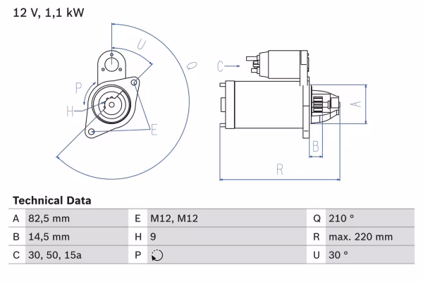 BOSCH Motorino d\'avviamento