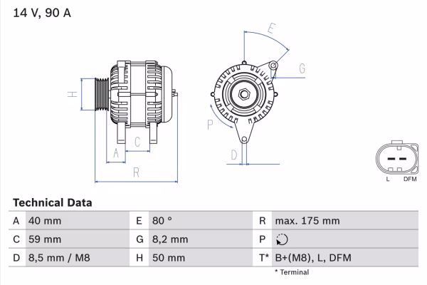 BOSCH Alternatore