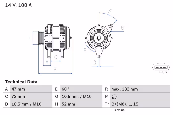 BOSCH Alternatore