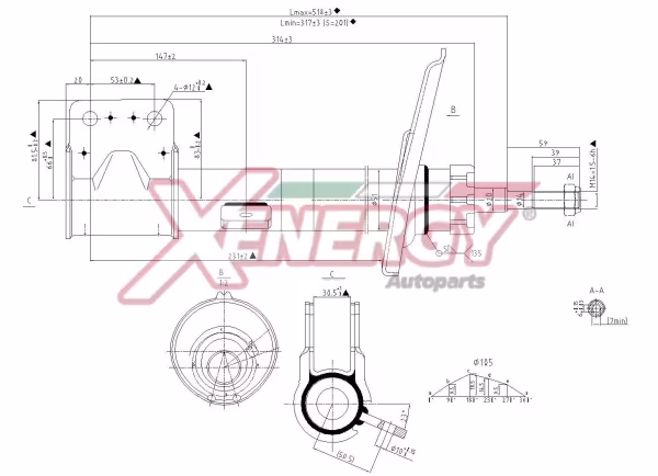 AP XENERGY Ammortizzatore
