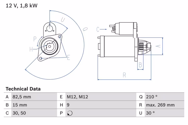 BOSCH Motorino d\'avviamento
