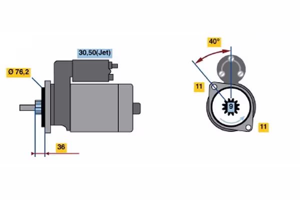 BOSCH Motorino d\'avviamento