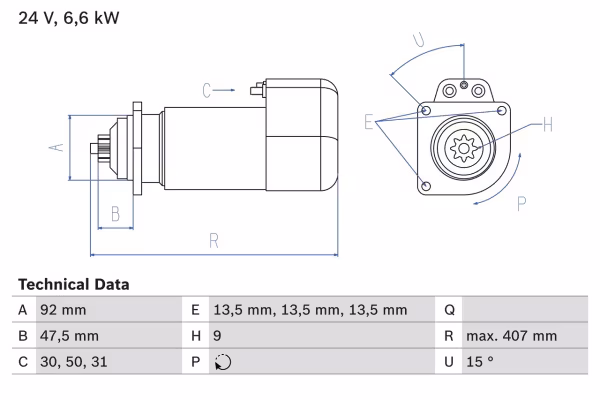BOSCH Motorino d\'avviamento