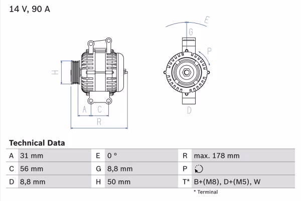 BOSCH Alternatore
