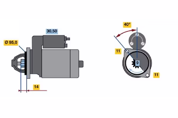 BOSCH Motorino d\'avviamento