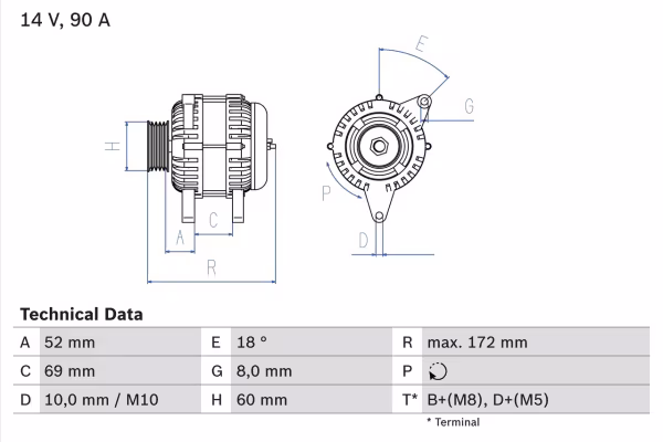 BOSCH Alternatore