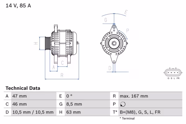 BOSCH Alternatore