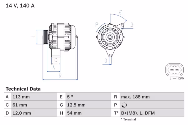 BOSCH Alternatore