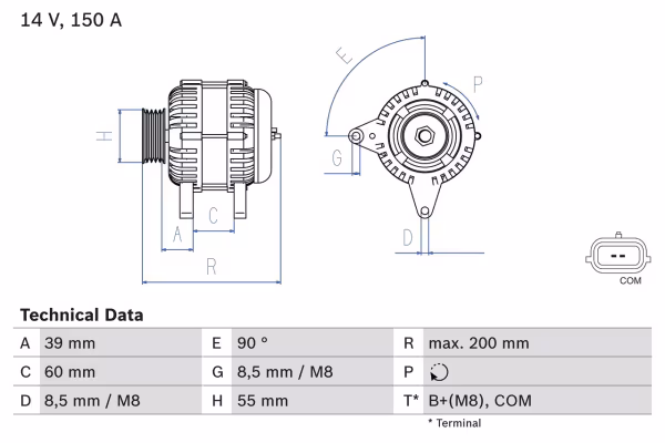 BOSCH Alternatore