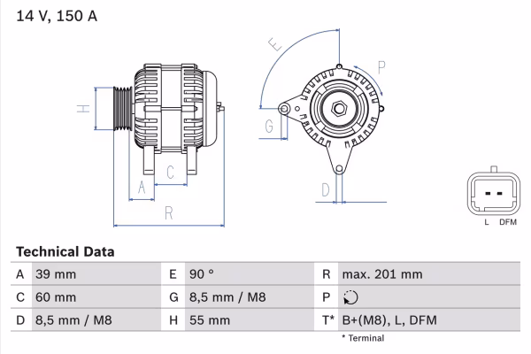 BOSCH Alternatore