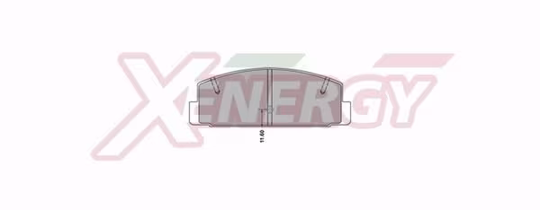 AP XENERGY Kit pastiglie freno, Freno a disco