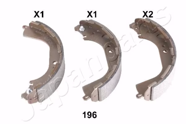 JAPANPARTS Kit ganasce freno