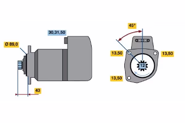 BOSCH Motorino d\'avviamento