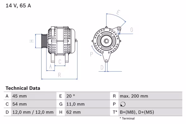 BOSCH Alternatore